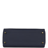 Hermes Kelly Retourne 28 Bleu Nuit Evercolor Gold Hardware