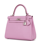 Hermes Kelly Retourne 25 Mauve Sylvestre Swift Palladium Hardware