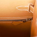 Hermes Kelly Sellier 28 Gold Epsom Palladium Hardware