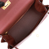Hermes Kelly Retourne 28 Bordeaux Togo Gold Hardware