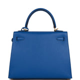 Hermes Kelly Sellier 25 Bleu France Epsom Gold Hardware