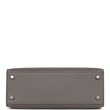 Hermes Kelly Sellier 25 Gris Meyer Epsom Palladium Hardware