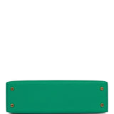 Hermes Kelly Sellier 20 Vert Jade Epsom Gold Hardware