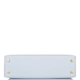 Hermes Kelly Sellier 20 Bleu Brume Epsom Gold Hardware