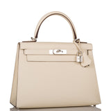 Hermes Kelly Sellier 28 Nata Verso Epsom Palladium Hardware