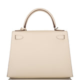 Hermes Kelly Sellier 28 Nata Verso Epsom Palladium Hardware