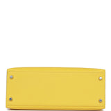 Hermes Kelly Sellier 28 Jaune de Naples Epsom Palladium Hardware