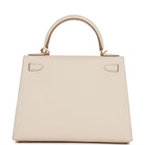 Hermes Kelly Sellier 28 Craie Epsom Gold Hardware