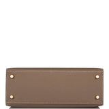 Hermes Kelly Sellier 25 Etoupe Epsom Gold Hardware