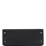 Hermes Kelly Sellier 25 Caban Ostrich Palladium Hardware