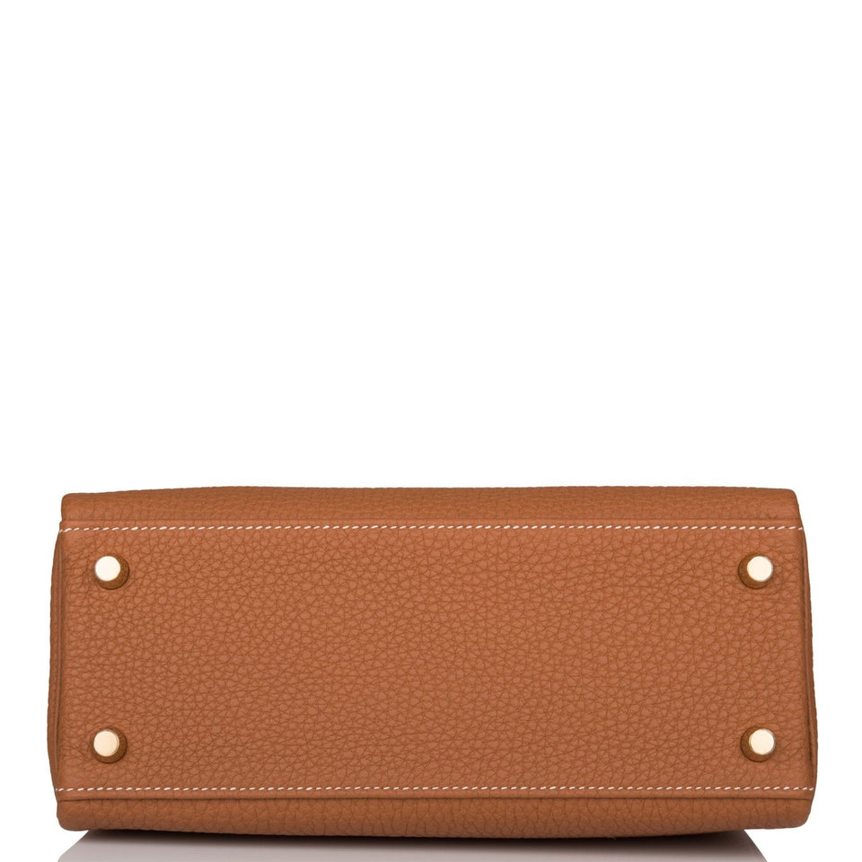 Hermes Kelly Retourne 25 Gold Togo Gold Hardware