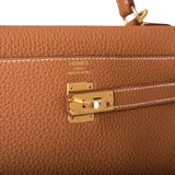 Hermes Kelly Retourne 25 Gold Togo Gold Hardware