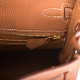 Hermes Kelly Retourne 25 Gold Togo Gold Hardware