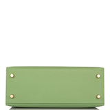 Hermes Kelly Sellier 25 Vert Criquet Epsom Gold Hardware