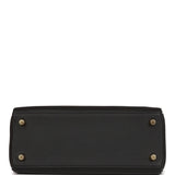 Hermes Kelly Retourne 25 Black Swift Gold Hardware