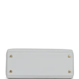 Hermes Kelly Retourne 28 Bleu Pale Clemence Gold Hardware