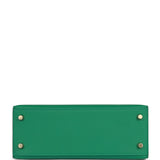 Hermes Kelly Sellier 25 Vert Vertigo Epsom Gold Hardware