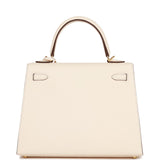 Hermes Kelly Sellier 25 Nata Epsom Gold Hardware