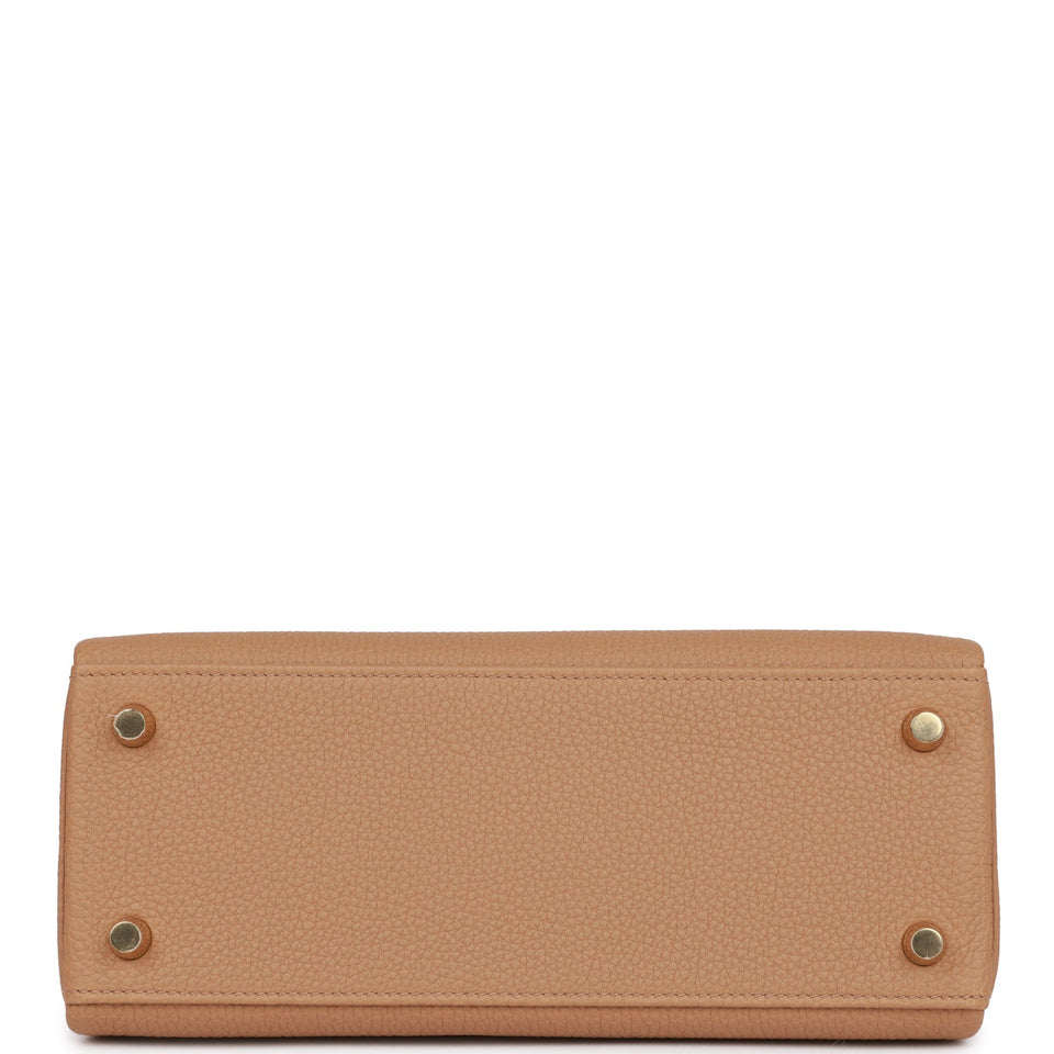 Hermes Kelly Retourne 25 Chai Togo Gold Hardware