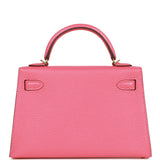 Hermes Kelly Sellier 20 Rose Lipstick Chèvre Gold Hardware
