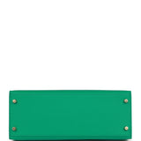 Hermes Kelly Sellier 28 Vert Jade Epsom Gold Hardware