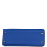 Hermes Kelly Sellier 25 Bleu Royal Epsom Gold Hardware
