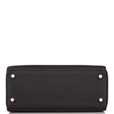 Hermes Kelly Retourne 25 Black Togo Gold Hardware
