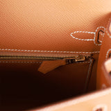 Hermes Kelly Sellier 25 Gold Epsom Gold Hardware