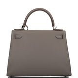 Hermes Kelly Sellier 28 Etain Epsom Palladium Hardware