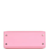 Hermes Kelly Sellier 25 Rose Confetti Epsom Palladium Hardware