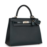 Hermes Kelly Sellier 25 Vert Rousseau Madame and Shiny Niloticus Crocodile Touch Gold Hardware