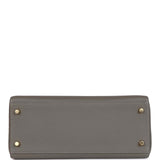 Hermes Kelly Retourne 28 Gris Meyer Clemence Gold Hardware