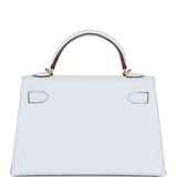 Hermes Kelly Sellier 20 Bleu Brume Chevre Gold Hardware