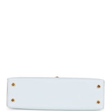 Hermes Kelly Sellier 20 Bleu Brume Chevre Gold Hardware