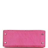 Hermes Kelly Sellier 25 Fuchsia Ostrich Palladium Hardware