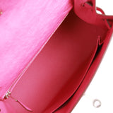 Hermes Kelly Sellier 25 Fuchsia Ostrich Palladium Hardware