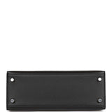 Hermes Kelly Sellier 25 Black Epsom Palladium Hardware