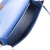 Hermes Kelly 20 Bleu Saphir Ostrich Gold Hardware
