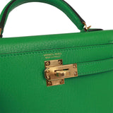 Hermes Kelly Sellier 20 Bambou Chevre Gold Hardware