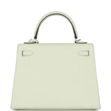 Hermes Kelly Sellier 25 Vert Fizz Epsom Palladium Hardware