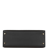 Hermes Kelly Sellier 28 Black Madame Gold Hardware