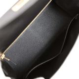 Hermes Kelly Sellier 28 Black Madame Gold Hardware