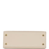 Hermes Kelly Sellier 25 Craie Epsom Gold Hardware