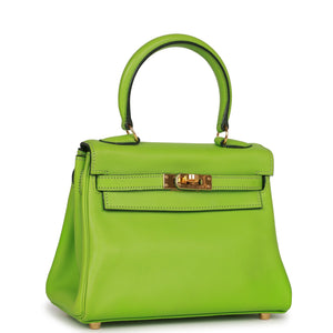 Hermes Kelly Retourne 20 Vert Cru Gulliver Gold Hardware