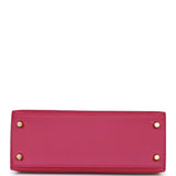 Hermes Kelly Sellier 25 Rose Pourpre Epsom Gold Hardware