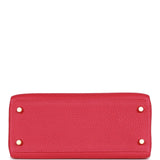 Hermes Kelly Retourne 25 Framboise Togo Gold Hardware