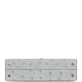 Hermes Kelly Sellier 20 Bleu Glacier Ostrich Gold Hardware