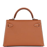 Hermes Kelly Sellier 20 Gold Epsom Palladium Hardware