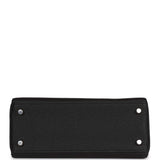 Hermes Kelly Retourne 25 Black Togo Palladium Hardware