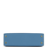 Hermes Kelly Sellier 20 Blue Jean Epsom Gold Hardware
